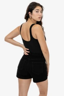 RDNW06 - Denim Mid-Length Short -Builtd Store RDNW06 BRITTANY BLACK F2