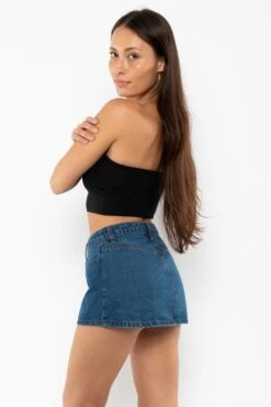 RDNW30 - Denim Micro Mini Skirt -Builtd Store RDNW30 DarkWash5