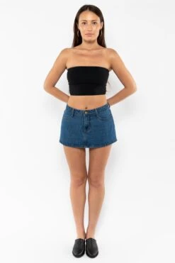 RDNW30 - Denim Micro Mini Skirt -Builtd Store RDNW30 DarkWash6