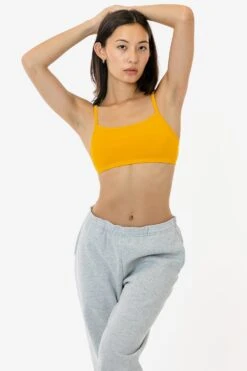 83016GD - Garment Dye Basic Bralette 24 83016GD - Garment Dye Basic Bralette -Builtd Store RENE GOLD 1S