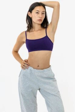 83016GD - Garment Dye Basic Bralette 27 83016GD - Garment Dye Basic Bralette -Builtd Store RENE PURPLE 1S