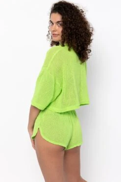 RIN331GD - Cotton Fishnet Garment Dye Crop Top 17 RIN331GD - Cotton Fishnet Garment Dye Crop Top -Builtd Store RIN331GD Side