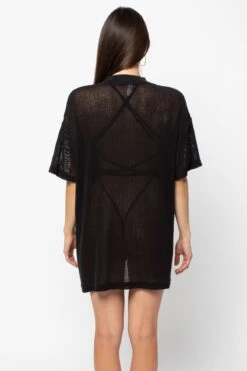 RIN500GD - Cotton Fishnet Mock Neck Big Tee -Builtd Store RIN500GD 1