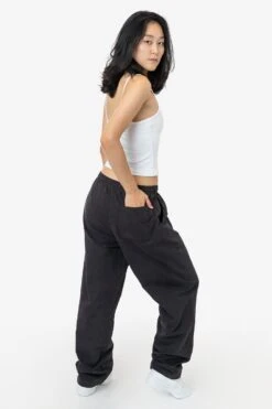 RJC405GD Unisex - Cotton Poplin Wide Leg Pant -Builtd Store RJC405GD JENN BLACK 3k