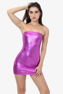 RLA3693 - Lamé Mini Tube Dress