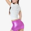 RLA385 - Lamé Micro Mini Skirt