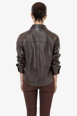 RLH3027 - Leather Button Up 35 RLH3027 - Leather Button Up -Builtd Store RLH3027 ESPRESSO LAUREN2kvvv