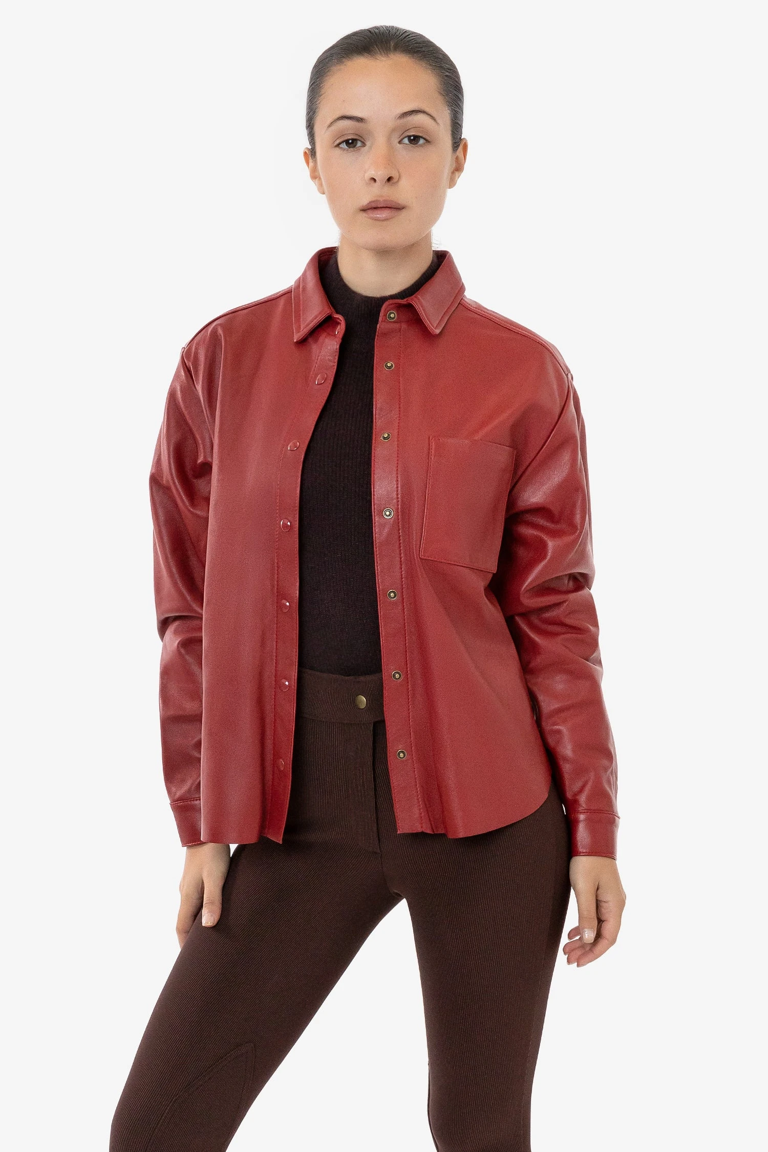 RLH3027 - Leather Button Up 13 RLH3027 - Leather Button Up - Image 13