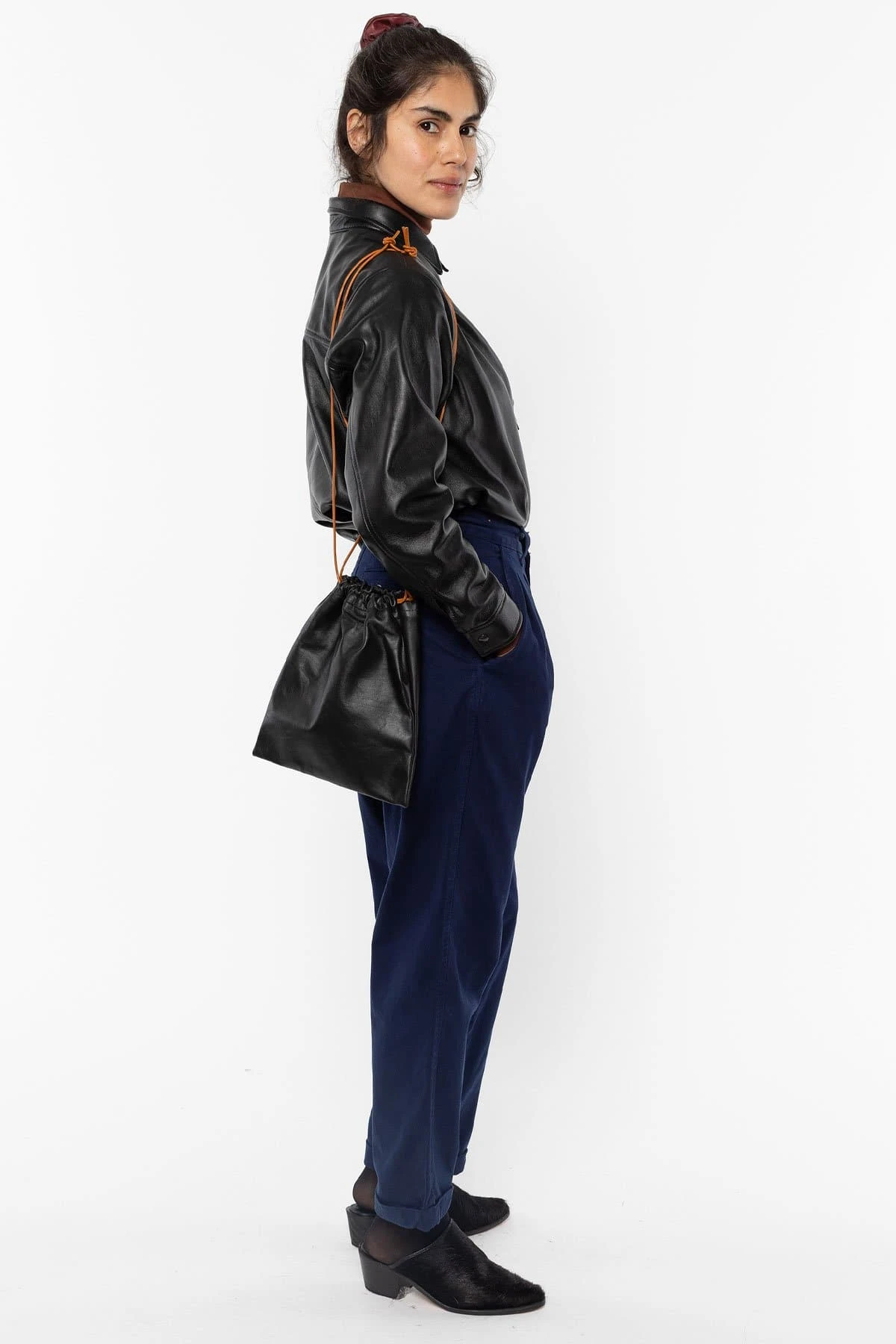 RLH3027 - Leather Button Up 11 RLH3027 - Leather Button Up - Image 11