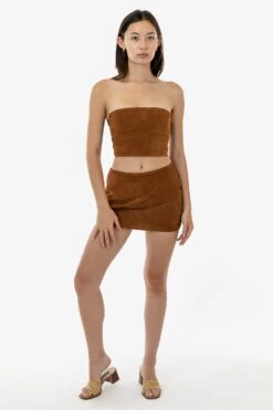 RLH739 - Suede Micro Mini Skort -Builtd Store RLH739 F 2S