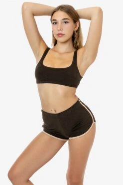 RLT3001 - Loop Terry Running Short -Builtd Store RLT3001 GRACIE BROWNALMOND 3