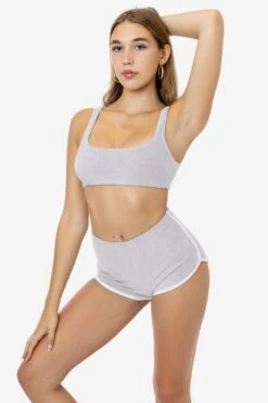 RLT3005 - Loop Terry Squareneck Bra Top -Builtd Store RLT3001 TARO2