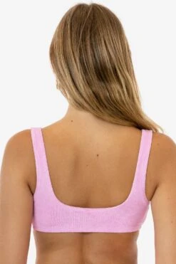 RLT3005 - Loop Terry Squareneck Bra Top -Builtd Store RLT3005 GRACIE BABYPINK 2