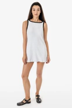 RLT3629 - Loop Terry Boatneck A-Line Dress -Builtd Store RLT3269 DOMONIQUE 1FT