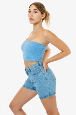 RLT3293 - Loop Terry Tube Top 22 RLT3293 - Loop Terry Tube Top -Builtd Store RLT3293 BABYBLUE 2