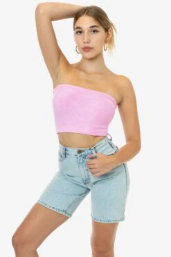 RLT3293 - Loop Terry Tube Top 19 RLT3293 - Loop Terry Tube Top -Builtd Store RLT3293 BABYPINK 2