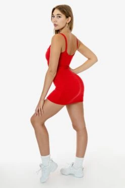 RLT3601 - Loop Terry Spaghetti Mini Dress 25 RLT3601 - Loop Terry Spaghetti Mini Dress -Builtd Store RLT3601 GRACIE f 2