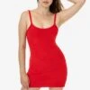 RLT3601 - Loop Terry Spaghetti Mini Dress