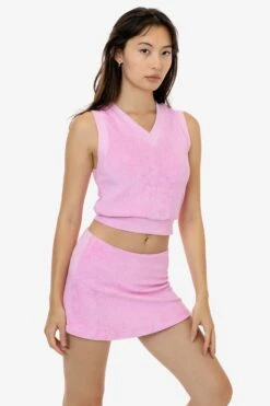 RLT384 - Loop Terry Mini Skort -Builtd Store RLT384 BABYPINK 3