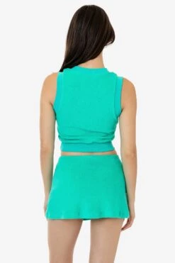 RLT384 - Loop Terry Mini Skort -Builtd Store RLT384 POOLGREEN 2
