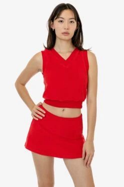 RLT384 - Loop Terry Mini Skort -Builtd Store RLT384 RED 2