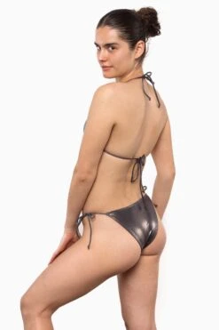 RMH3004 - Shiny Matrix String Bikini Bottom -Builtd Store RMH3004 Silver1copy