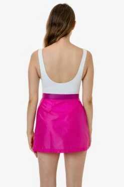RNF300 - Nylon Wrap Skirt 14 RNF300 - Nylon Wrap Skirt -Builtd Store RNF300 CERISE 2