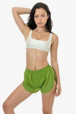 RNF304C - Crinkle Nylon Taffeta Short -Builtd Store RNF304C ARTICHOKE 1