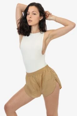 RNF304C - Crinkle Nylon Taffeta Short -Builtd Store RNF304C BISCOTTI 1