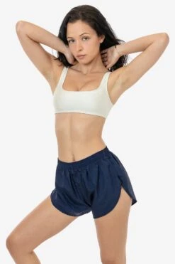 RNF304C - Crinkle Nylon Taffeta Short -Builtd Store RNF304C MIDNIGHT 1