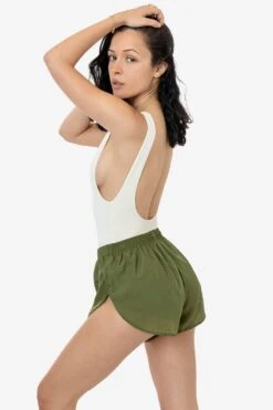 RNF304C - Crinkle Nylon Taffeta Short -Builtd Store RNF304C MOSS 2