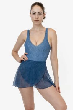 RNS300P - Printed Micro Mesh Wrap Skirt -Builtd Store RNS300P 3 1