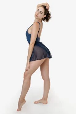 RNS300P - Printed Micro Mesh Wrap Skirt -Builtd Store RNS300P 5 1