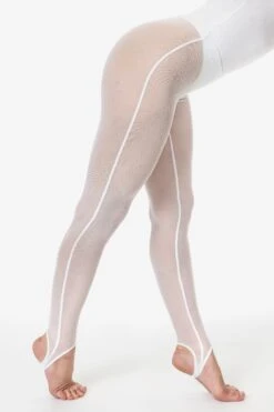 RNS3269 - Micro Mesh Stirrup Legging -Builtd Store RNS3269 WHITE 1XX