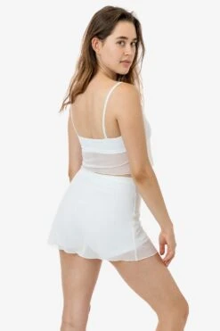 RNS778 - Micro Mesh Spaghetti Tank -Builtd Store RNS778 RNS780 WHITE 3