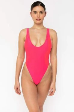RNT107 - Laguna One-Piece Swimsuit -Builtd Store RNT107 NeonPink4