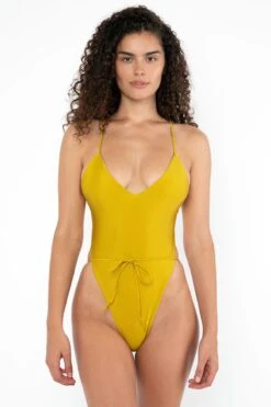 RNT109 - Vintage High Cut One Piece -Builtd Store RNT109 Chartreuse01