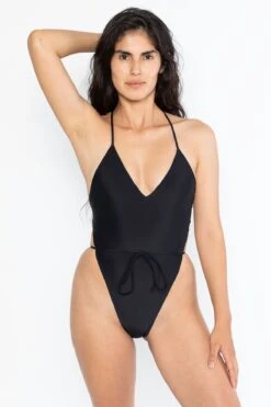 RNT109 - Vintage High Cut One Piece -Builtd Store RNT109 black