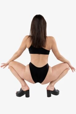 RNT120 - Asymmetrical One Piece Swimsuit -Builtd Store RNT120 Black8