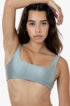 RNT3005 - Square Neck Bikini Top -Builtd Store RNT3005 DARK SILVERS