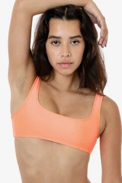 RNT3005 - Square Neck Bikini Top -Builtd Store RNT3005 NEON CORALS