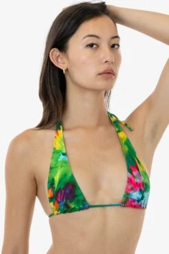RNT3253P - Printed Halter String Bikini Top -Builtd Store RNT3253 6S