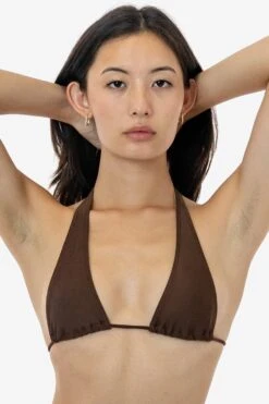 RNT3253 - Halter String Bikini Top -Builtd Store RNT3253 CHOCOLATE 1