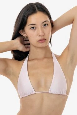 RNT3253 - Halter String Bikini Top -Builtd Store RNT3253 ROSEWATER 1