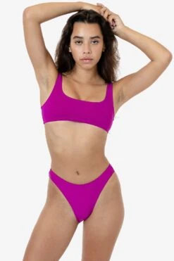 RNT3269 - High Waist High Cut Bikini Bottom -Builtd Store RNT3269 MAGENTA 1S