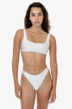 RNT3269 - High Waist High Cut Bikini Bottom -Builtd Store RNT3269 WHITE 1S