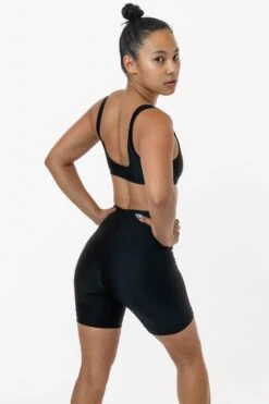 RNT8382 - Nylon Tricot Bike Short -Builtd Store RNT8382 BLACK 2S