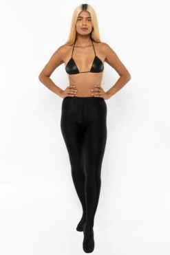 RNTSHOE01 - Nylon Tricot Heeled Leggings -Builtd Store RNTSHOE01 Black12