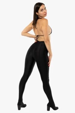 RNTSHOE01 - Nylon Tricot Heeled Leggings -Builtd Store RNTSHOE01 Black7