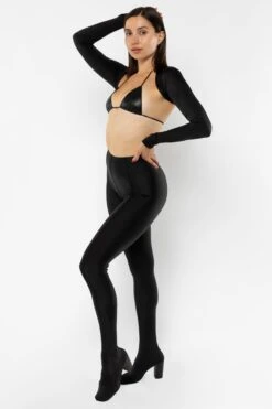 RNTSHOE01 - Nylon Tricot Heeled Leggings -Builtd Store RNTSHOE01 Black8